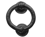 Antique Ring Door Knockers 100mm Black