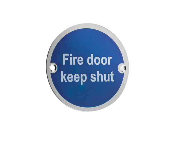 Stainless Steel Fire Door Keep Shut 75mm Satin Stainless Steel