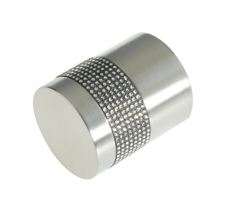 Crystal Mortice Door Knob Satin Chrome/Black Crystal Mortice Door Knob Satin Chrome/Black