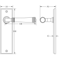 Highgate Door Handle Latch Backplate Satin Nickel Highgate Door Handle Latch Backplate Satin Nickel