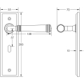 Highgate Door Handle Lock Backplate Dark Bronze Highgate Door Handle Lock Backplate Dark Bronze