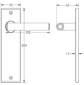 Richmond Door Handle Latch Backplate Polished Nickel Richmond Door Handle Latch Backplate Polished Nickel