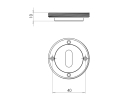 Burlington Standard Keyway Escutcheons No Rose Dark Bronze Burlington Standard Keyway Escutcheons No Rose Dark Bronze