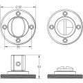 Burlington Turns & Releases Inner 3 No Rose Antique Brass Burlington Turns & Releases Inner 3 No Rose Antique Brass
