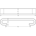 Narvi Cabinet Handles 96mm Polished Chrome Narvi Cabinet Handles 96mm Polished Chrome