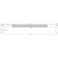 425x20mm GM Mitred B/T Linear Knurled Pull Handle 304g 425x20mm GM Mitred B/T Linear Knurled Pull Handle 304g