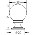 Jedo Plain Ball Glass Cupboard Knobs 25mm Polished Chrome Jedo Plain Ball Glass Cupboard Knobs 25mm Polished Chrome