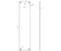 Stainless Steel Finger Plates 350x75mm Polished Stainless Steel Stainless Steel Finger Plates 350x75mm Polished Stainless Steel