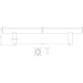 Stainless Steel 19mm Guardsman Pull Handles B/T Fixing 325x19x225mm Satin Stainless Steel Stainless Steel 19mm Guardsman Pull Handles B/T Fixing 325x19x225mm Satin Stainless Steel