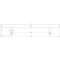 Stainless Steel Cranked Pull Handles 1200x32mm Satin Stainless Steel Stainless Steel Cranked Pull Handles 1200x32mm Satin Stainless Steel