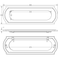 Jedo Sloane Letterplates 304x100mm Satin Chrome Jedo Sloane Letterplates 304x100mm Satin Chrome
