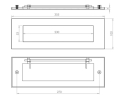 Jedo Plain Letterplates 305x100mm Satin Chrome Jedo Plain Letterplates 305x100mm Satin Chrome