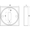 JV4005 Square standard escutcheon JV4005 Square standard escutcheon