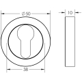 Euro Profile Escutcheon Euro Profile Escutcheon