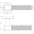 Jedo Bari Knurled Door Handles Dark Bronze Jedo Bari Knurled Door Handles Dark Bronze