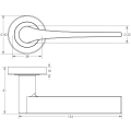 Gio Door Handle in Dark Bronze Gio Door Handle in Dark Bronze