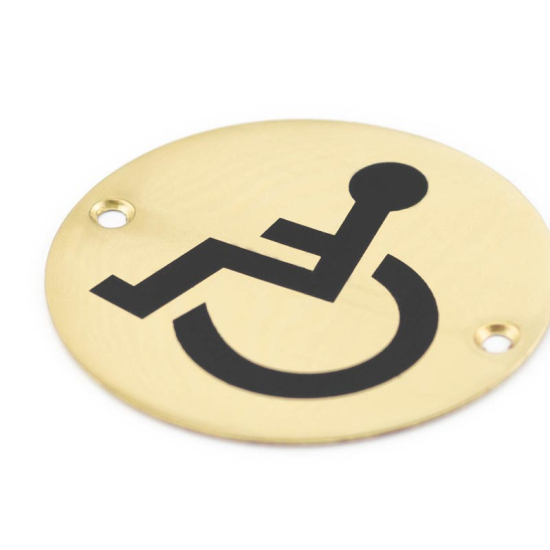 Stainless Steel Disabled Symbol