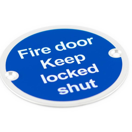 Stainless Steel Fire Door Keep Locked Shut