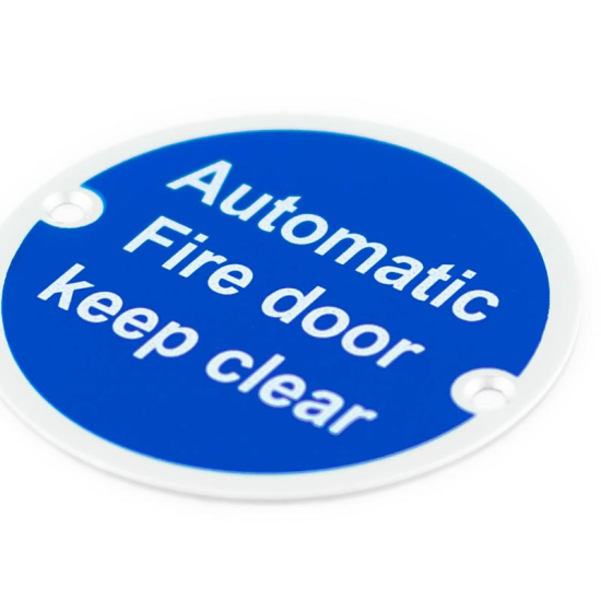 Stainless Steel Automatic Fire Door Keep Clear