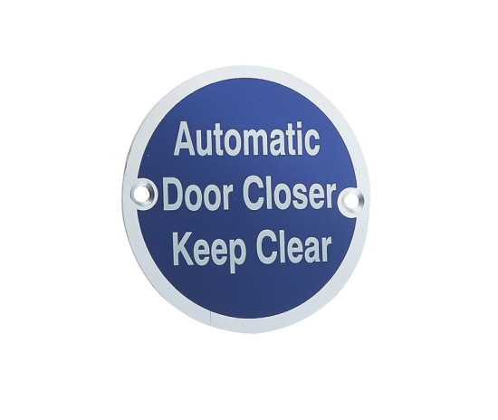 Stainless Steel Automatic Door Closer Keep Clear