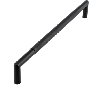 Black Mitred Knurled Pull handles B/T Fixing Black Mitred Knurled Pull handles B/T Fixing