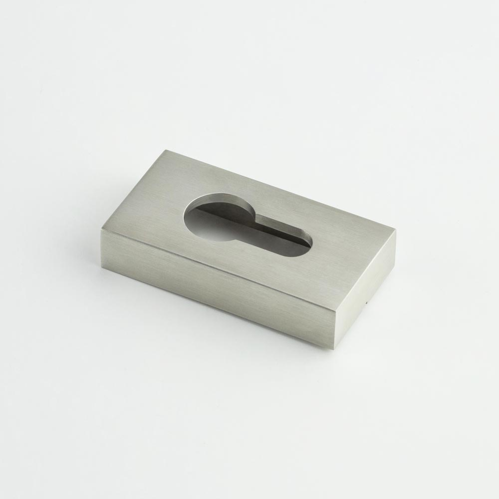 CRES Rectangular Euro Keyway Eschutcheon | Frelan Hardware