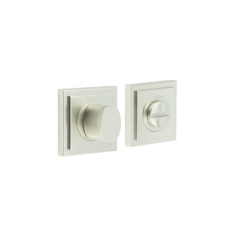 Burlington Turns & Releases Inner 3 Square Stepped Rose Satin Nickel Burlington Turns & Releases Inner 3 Square Stepped Rose Satin Nickel