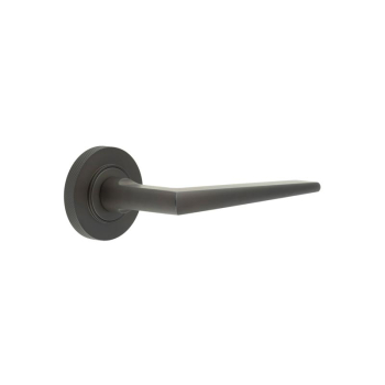 Mayfair Door Handle on Knurled Rose Dark Bronze Mayfair Door Handle on Knurled Rose Dark Bronze