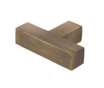 Trafalgar T Bar Square Cupboard Knobs Antique Brass Trafalgar T Bar Square Cupboard Knobs Antique Brass