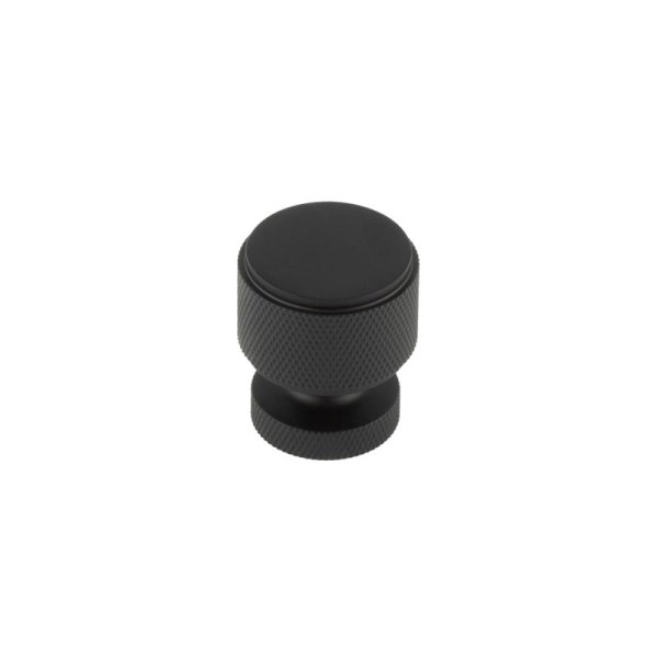 Piccadilly Knurled Cupboard Knobs Black