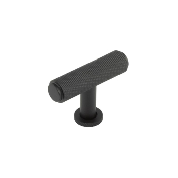 Piccadilly Knurled T Bar Cupboard Knobs Black Piccadilly Knurled T Bar Cupboard Knobs Black