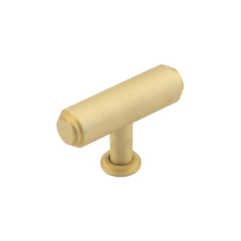 Belgrave T Bar Stepped Cupboard Knobs Satin Brass Belgrave T Bar Stepped Cupboard Knobs Satin Brass