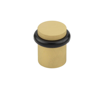 Burlington Knurled Floor Mounted Doorstops 40mm Dia Satin Brass Burlington Knurled Floor Mounted Doorstops 40mm Dia Satin Brass