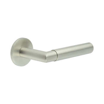 CR-102 Satin Stainless Steel Sprung Round Rose Door Handle CR-102 Satin Stainless Steel Sprung Round Rose Door Handle