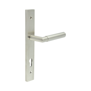 CR-102 Satin Stainless Steel Multi Point Backplate Door Handle CR-102 Satin Stainless Steel Multi Point Backplate Door Handle