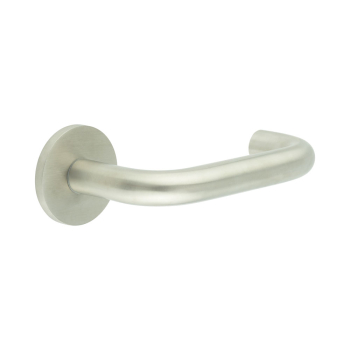 CR-106 Satin Stainless Steel Sprung Round Rose Door Handle CR-106 Satin Stainless Steel Sprung Round Rose Door Handle