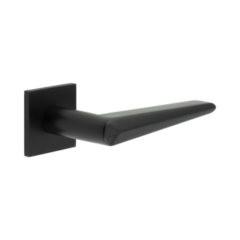 CR-107 Black Sprung Square Rose Door Handle CR-107 Black Sprung Square Rose Door Handle