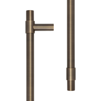 CRES 425mm Bolt Through Antique Brass T-Bar Pull Handle CRES 425mm Bolt Through Antique Brass T-Bar Pull Handle