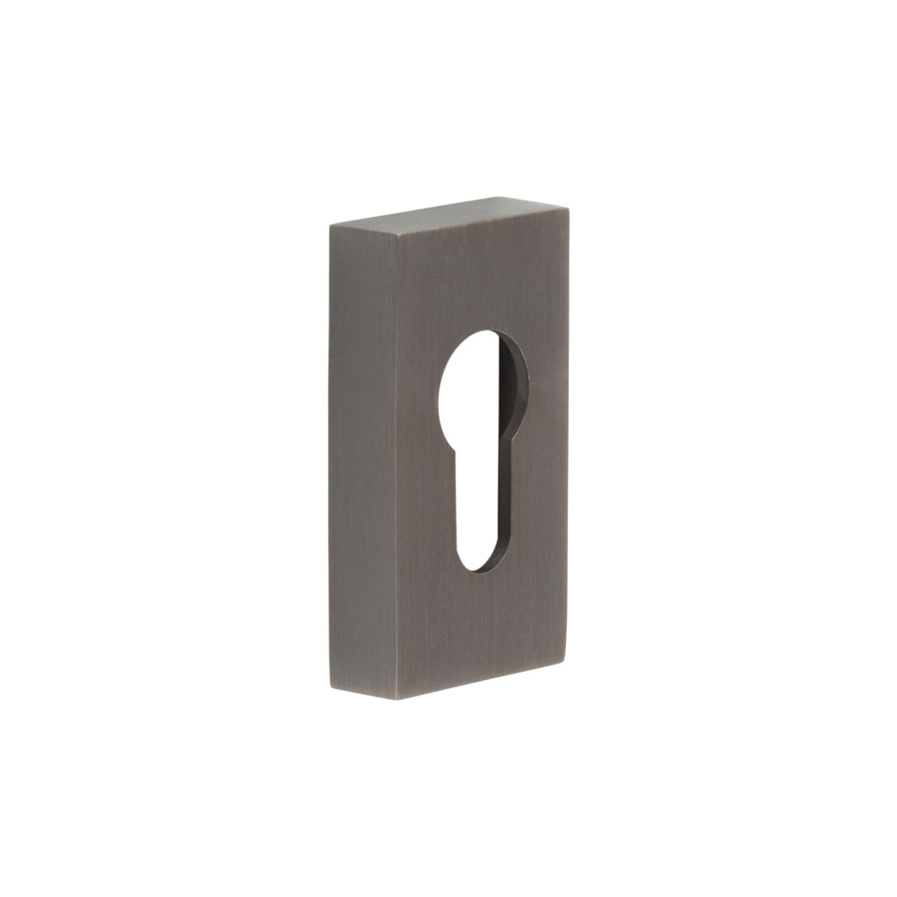 CRES Rectangular Euro Keyway Escutcheon CRES Rectangular Dark Bronze ...