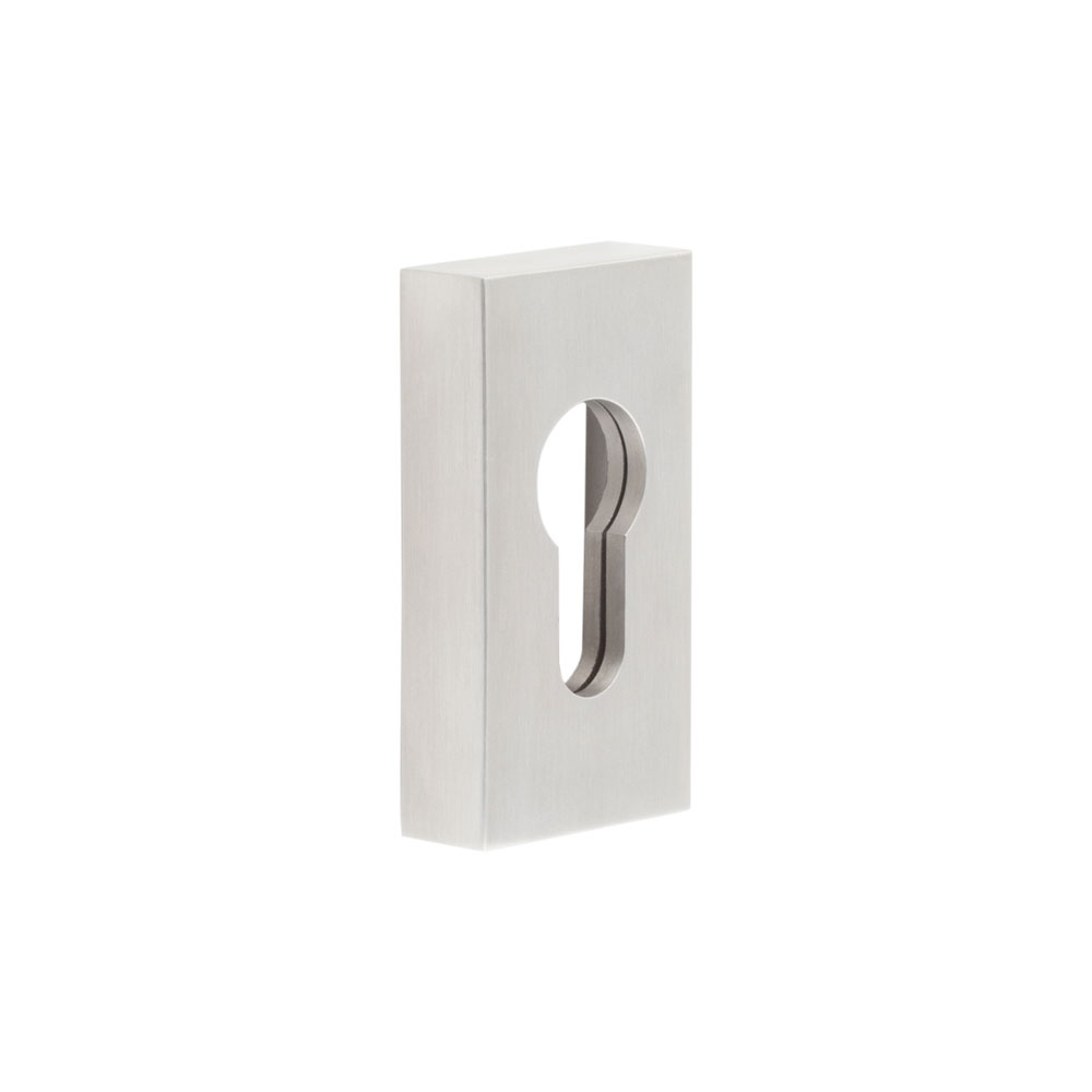 CRES Rectangular Euro Keyway Escutcheon CRES Rectangular Satin ...