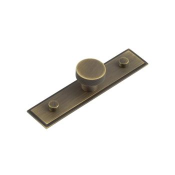 Wenlock Cupboard Knobs 30mm Stepped Backplate Antique Brass Wenlock Cupboard Knobs 30mm Stepped Backplate Antique Brass