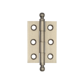 Hoxton Brass Finial Hinges 50x35mm Satin Nickel Hoxton Brass Finial Hinges 50x35mm Satin Nickel