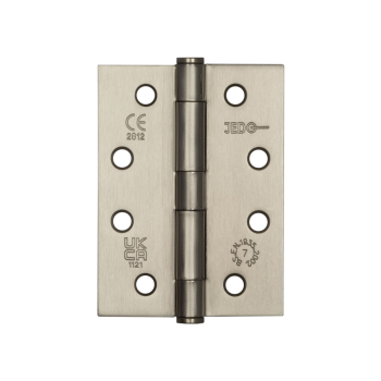 Jedo Grade 7 Steel Heavy Duty Button Tip Hinges 102x76x2.5mm Satin Nickel Jedo Grade 7 Steel Heavy Duty Button Tip Hinges 102x76x2.5mm Satin Nickel