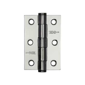 Jedo Grade 7 Steel Heavy Duty Button Tip Hinges 76x50x2mm Polished Chrome Jedo Grade 7 Steel Heavy Duty Button Tip Hinges 76x50x2mm Polished Chrome
