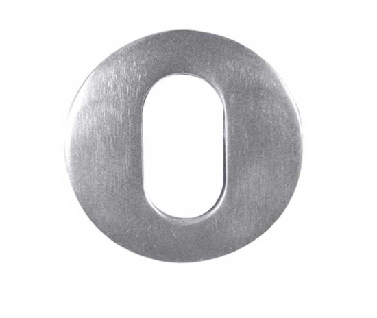 Oval Profile Escutcheon Satin Anodised Aluminium
