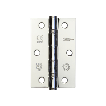 Jedo Steel Ball Bearing Hinges 89x58mm 89x58x2mm Polished Chrome Jedo Steel Ball Bearing Hinges 89x58mm 89x58x2mm Polished Chrome