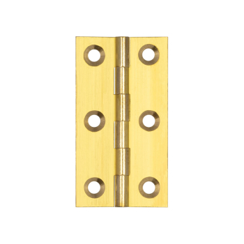 Plain Butt Hinges 63x35x1.5mm Solid Drawn Brass Plain Butt Hinges 63x35x1.5mm Solid Drawn Brass