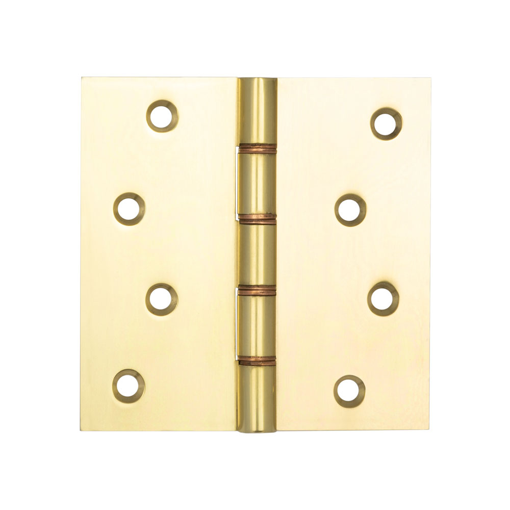 Projection Hinges Projection Hinges 102x102x3mm Polished Brass | Frelan ...