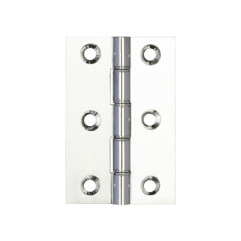 Double Phosphor Bronze Washered Hinge 76x50x3mm Polished Chrome Double Phosphor Bronze Washered Hinge 76x50x3mm Polished Chrome