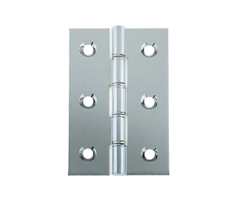 Double Phosphor Bronze Washered Hinge 76x50x2mm Polished Chrome Double Phosphor Bronze Washered Hinge 76x50x2mm Polished Chrome